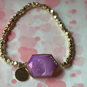 💜 KINSLEY ARMELLE ROYAL QUARTZ BRACELET 💜 NWT 💜